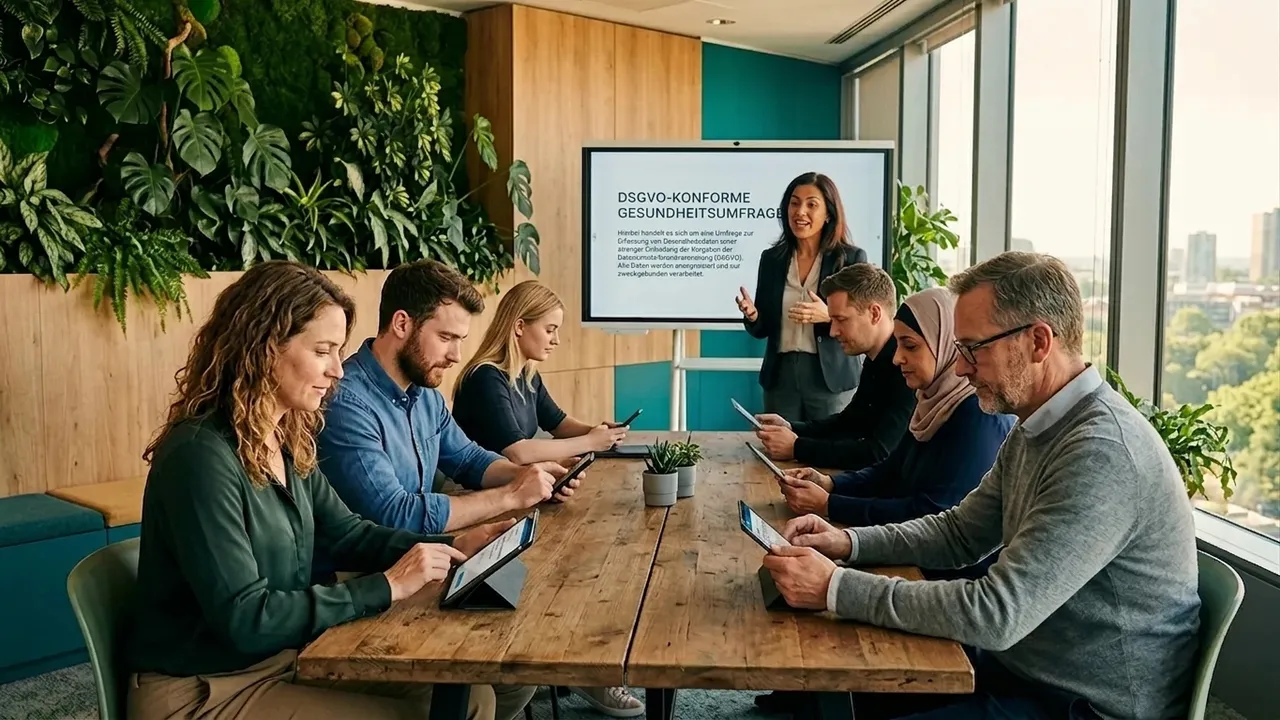 Digitale Mitarbeiterbefragung im Team — Tablets statt Papier