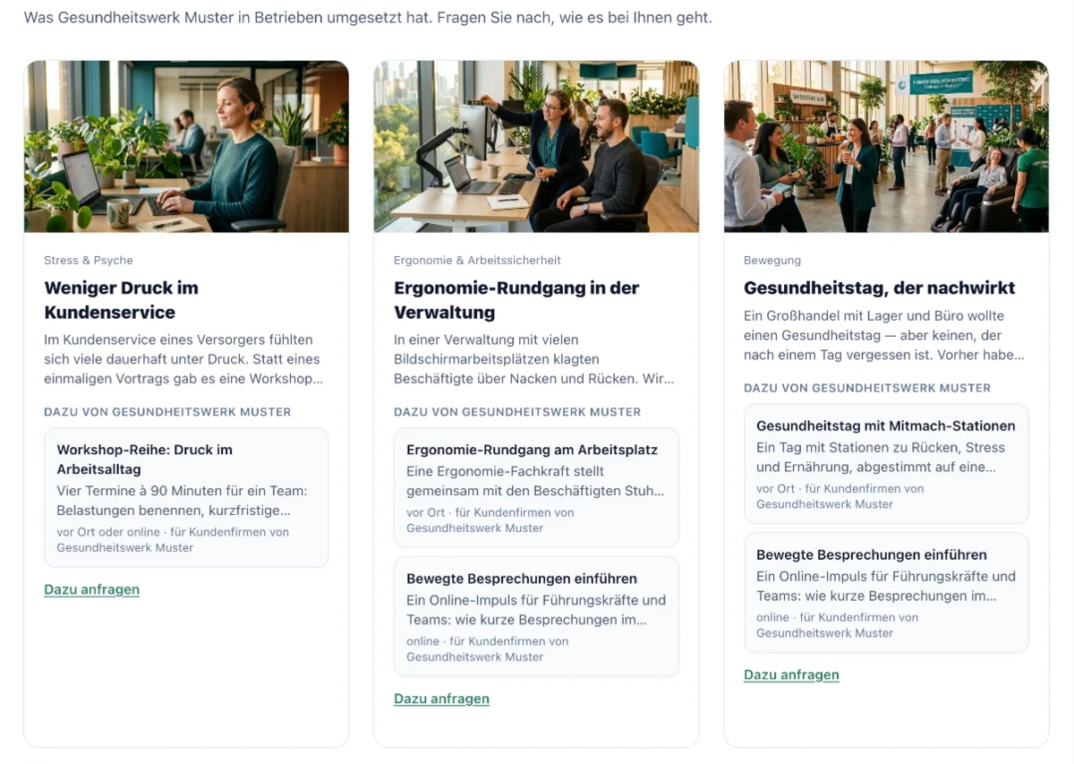 Angebote im Partner-Portal